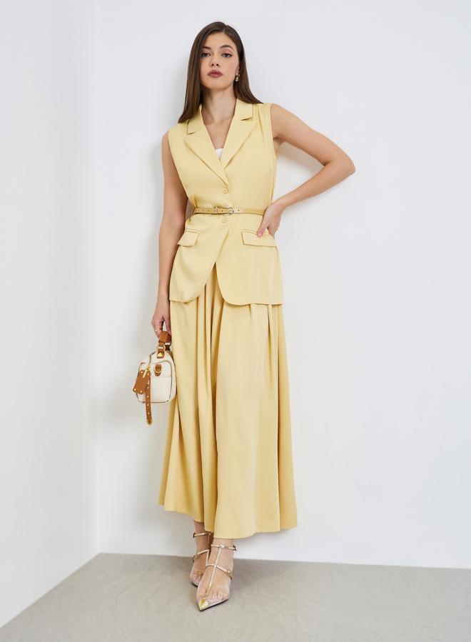 Styli Women Box Pleated A-Line Maxi Skirt - Image 1